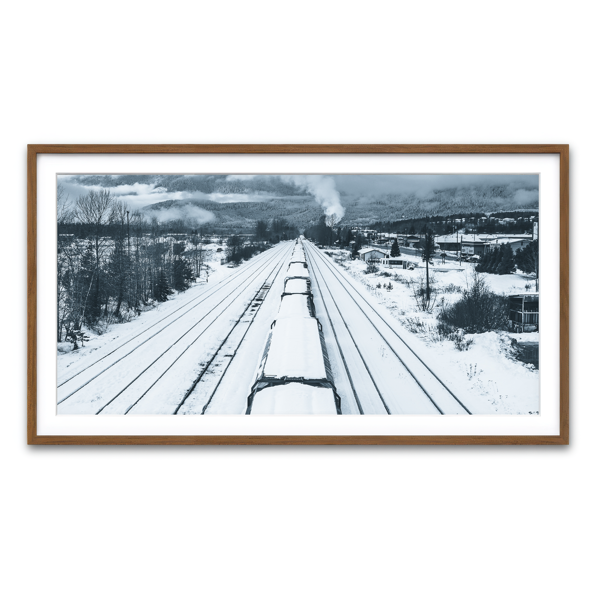 Framed Print 2x1 Walnut