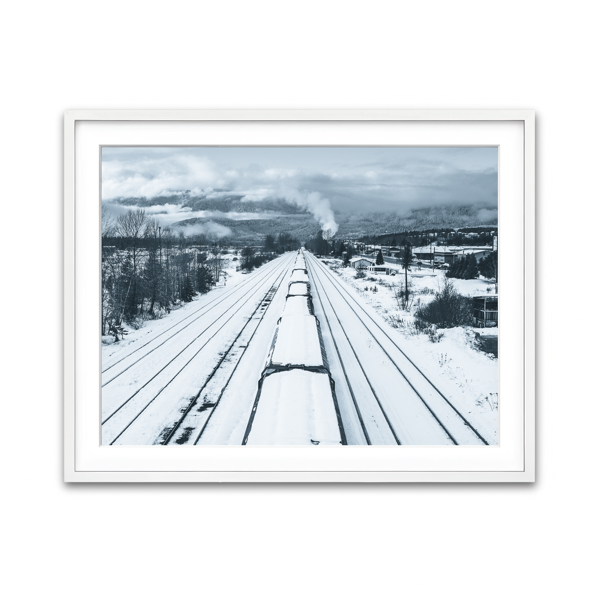 Framed Print 4x3 White