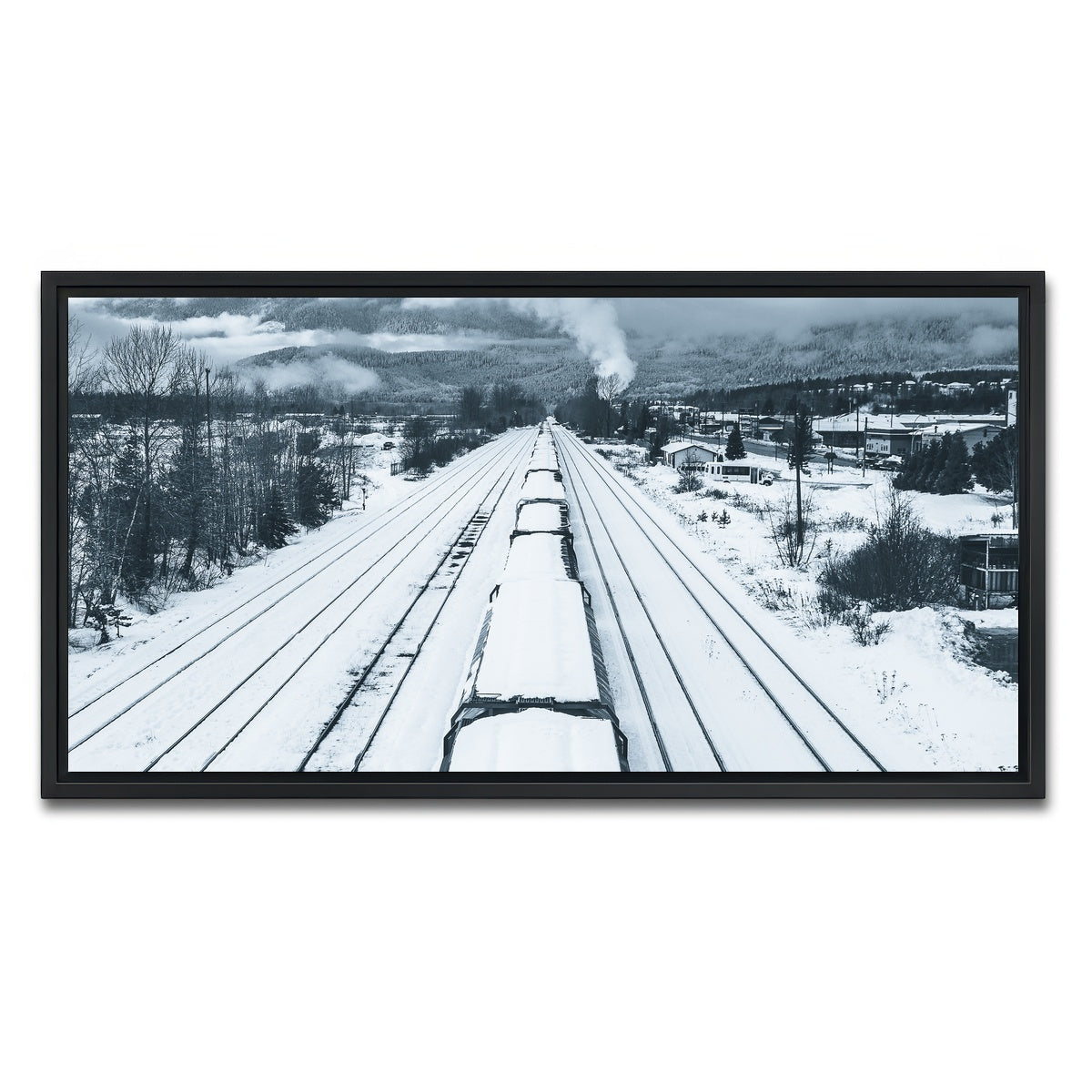 AUTO-MOCKUP WHITE | Industrial Overpass | 1 Piece | Black Framed Canvas | group=2x1