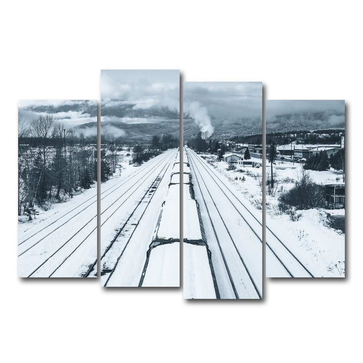 AUTO-MOCKUP WHITE | Industrial Overpass | 4 Piece | Gallery Wrap Canvas | group=4_normal
