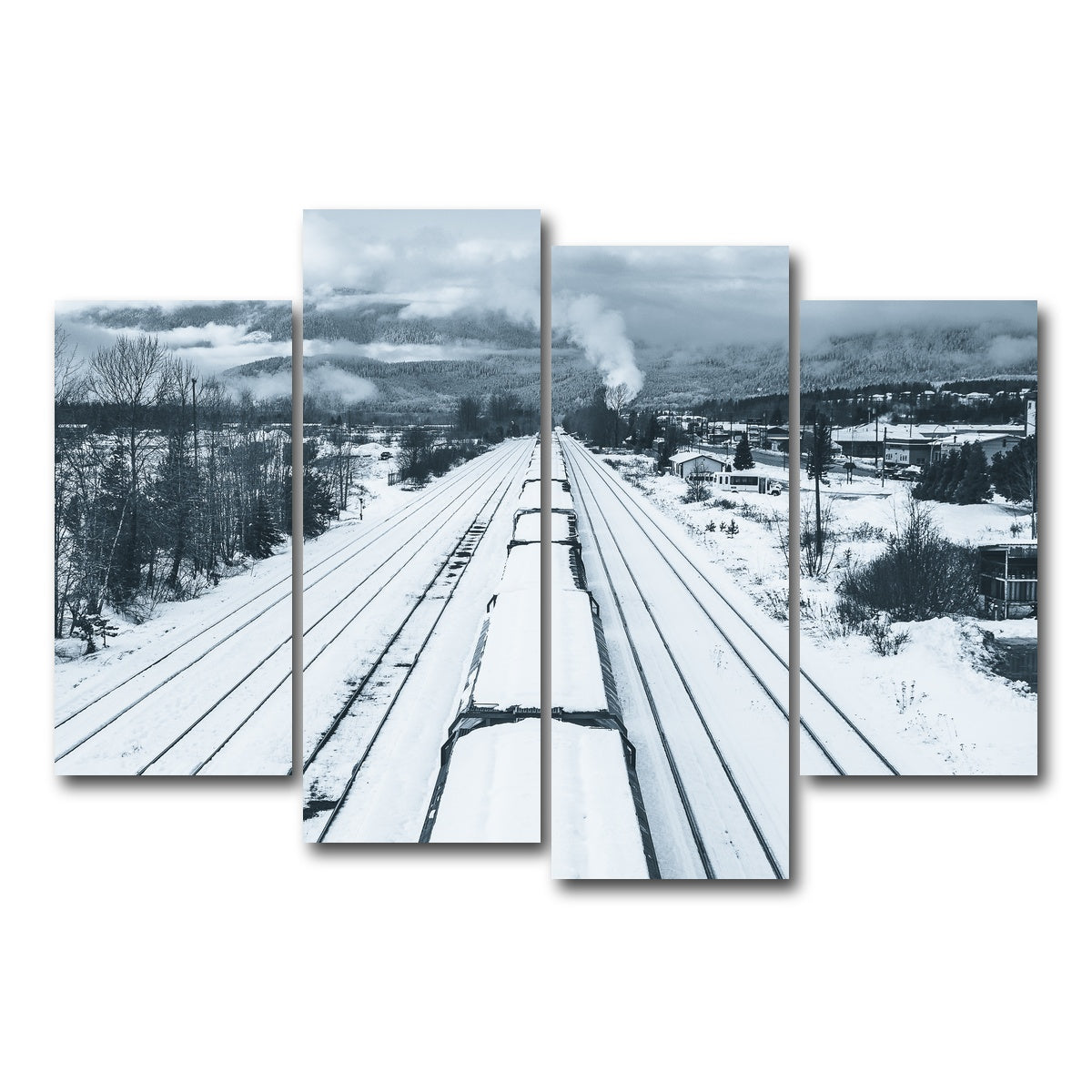 AUTO-MOCKUP WHITE | Industrial Overpass | 4 Piece | Gallery Wrap Canvas | group=4_short