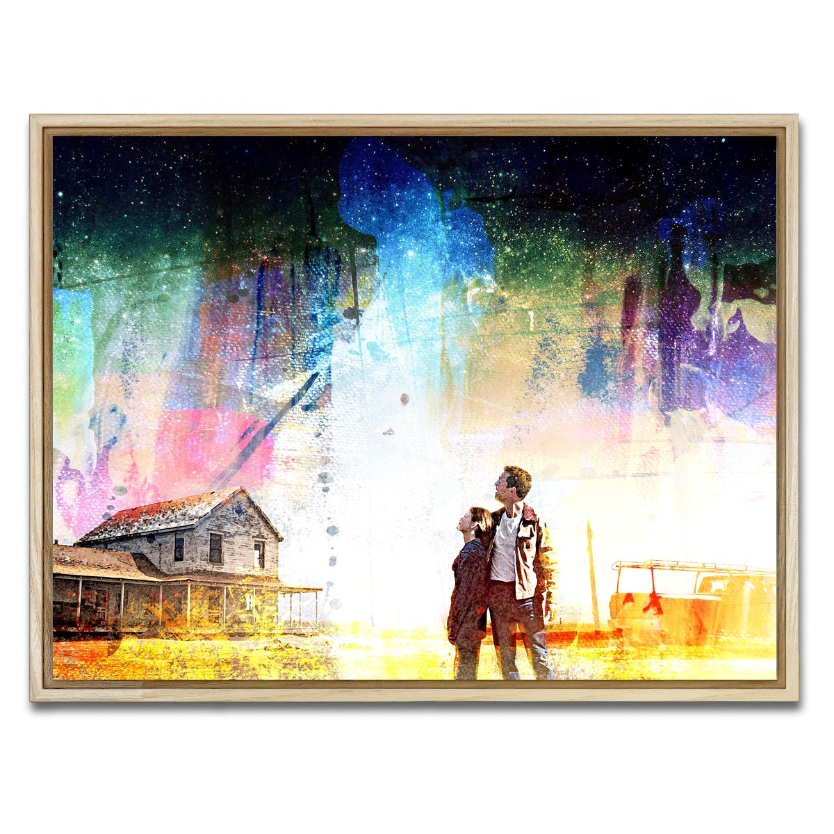 AUTO-MOCKUP WHITE | Interstellar Farmhouse | 1 Piece | Natural Framed Canvas | group=4x3