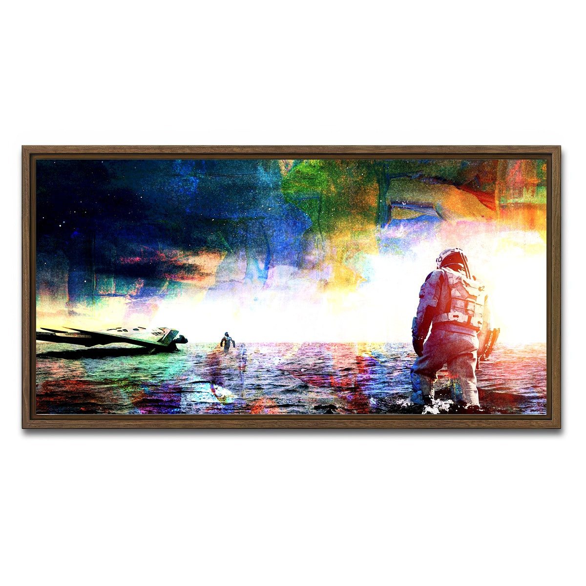 AUTO-MOCKUP WHITE | Interstellar | 1 Piece | Walnut Framed Canvas | group=2x1