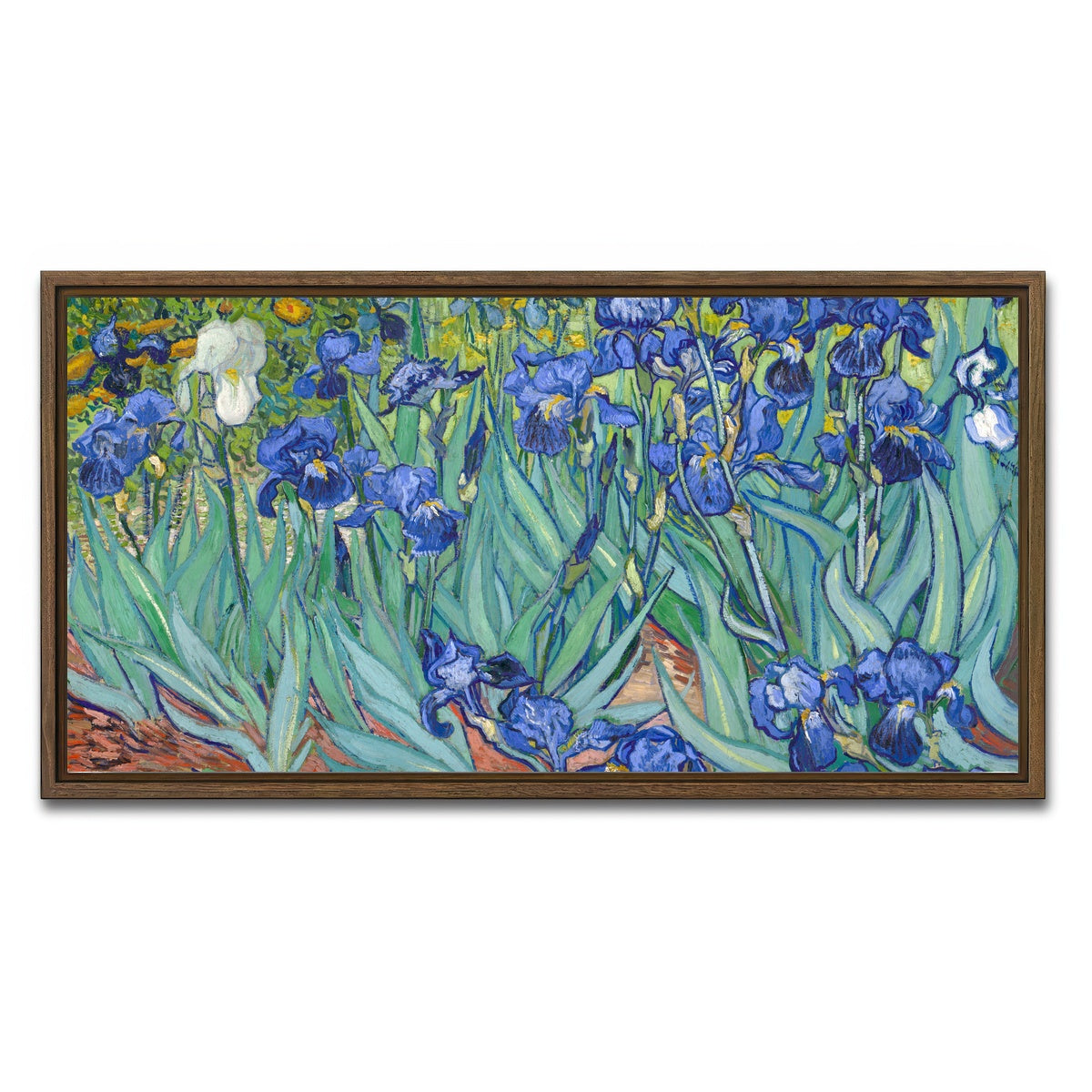 AUTO-MOCKUP WHITE | Irissen | 1 Piece | Walnut Framed Canvas | group=2x1