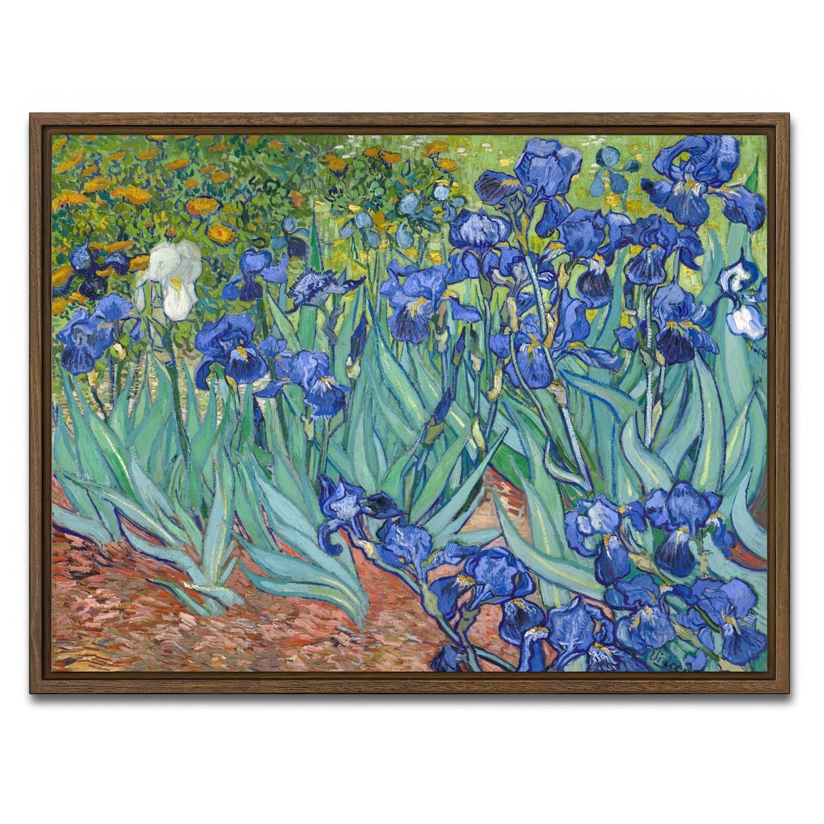 AUTO-MOCKUP WHITE | Irissen | 1 Piece | Walnut Framed Canvas | group=4x3