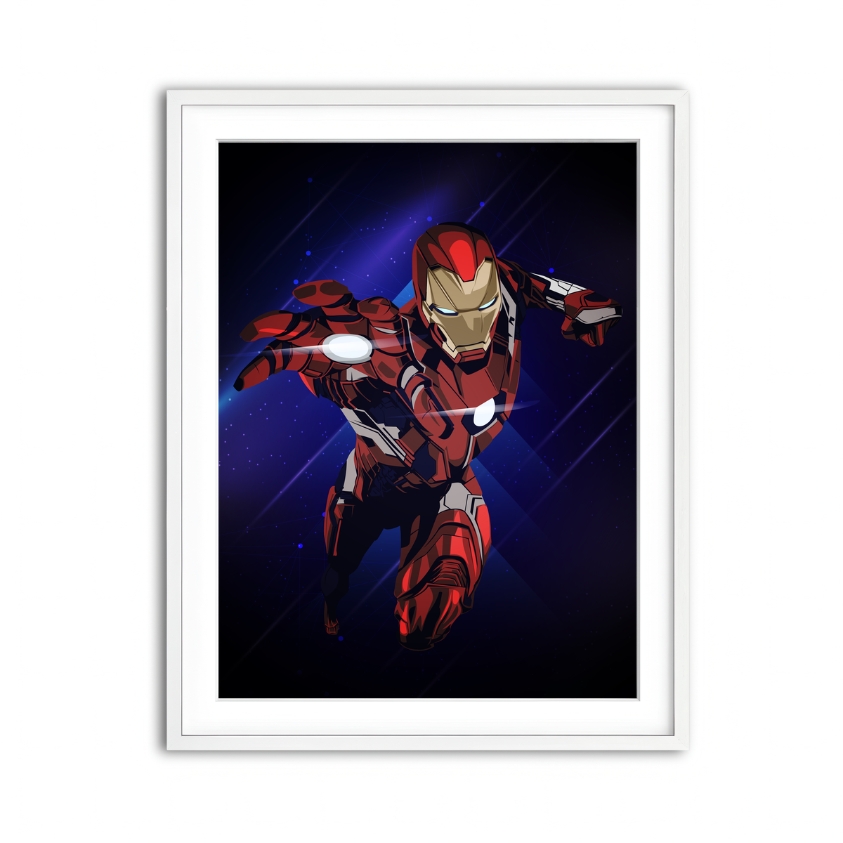 Framed Print 3x4 White