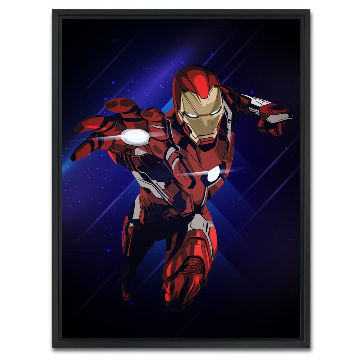 AUTO-MOCKUP WHITE | Ironman | 1 Piece | Black Framed Canvas | group=3x4
