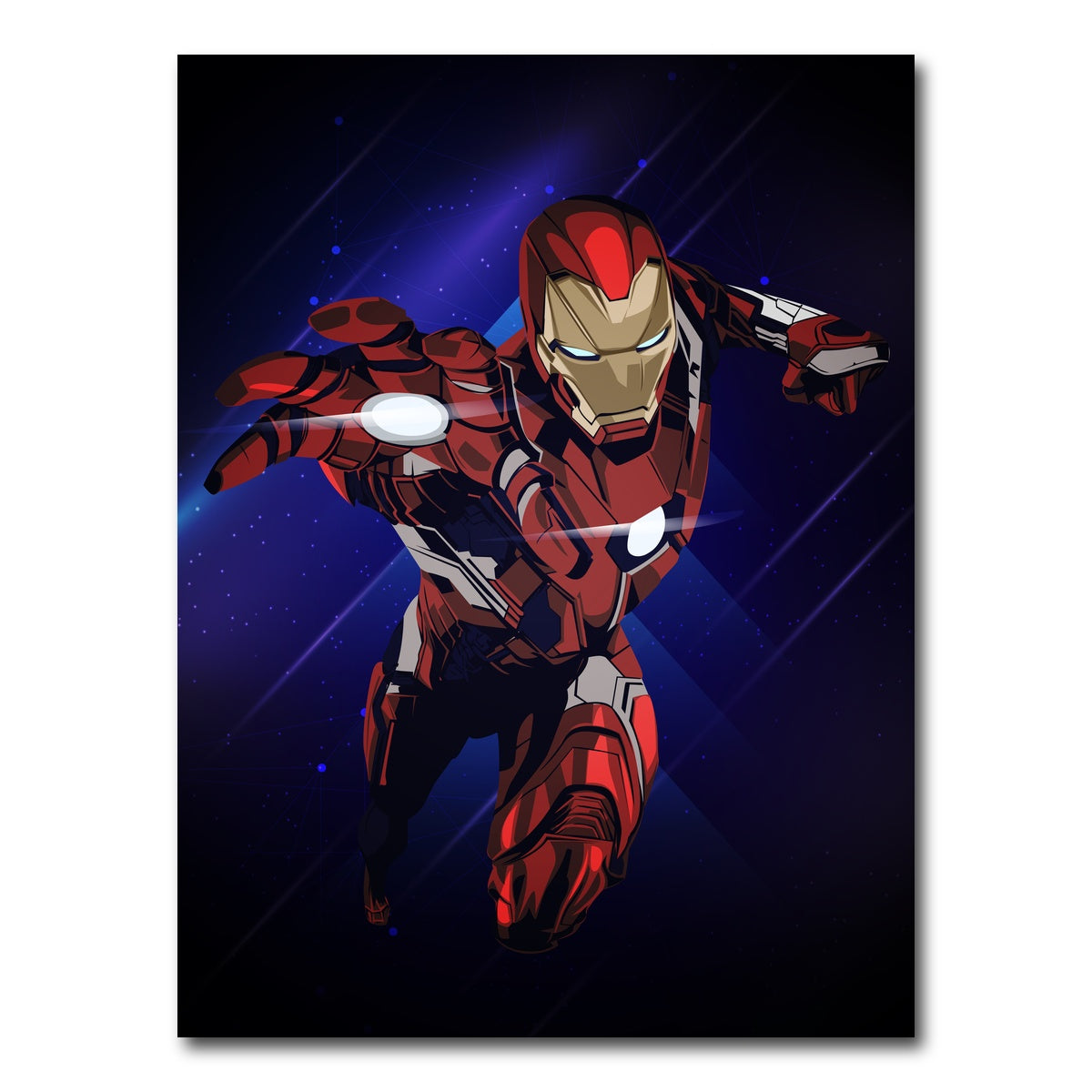 AUTO-MOCKUP WHITE | Ironman | 1 Piece | Gallery Wrap Canvas | group=3x4