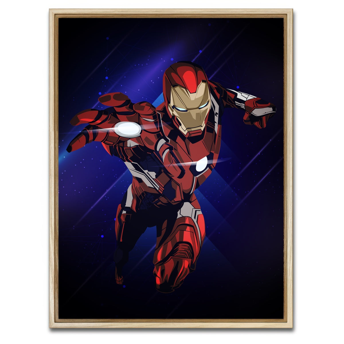 AUTO-MOCKUP WHITE | Ironman | 1 Piece | Natural Framed Canvas | group=3x4