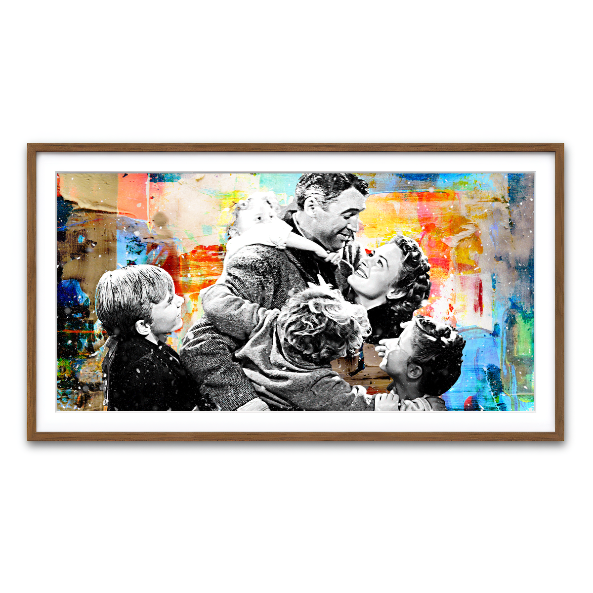 Framed Print 2x1 Walnut