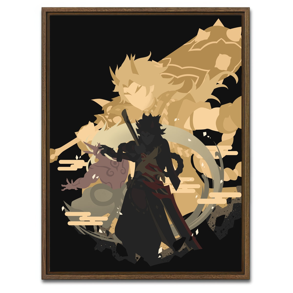 AUTO-MOCKUP WHITE | Itto | 1 Piece | Walnut Framed Canvas | group=3x4