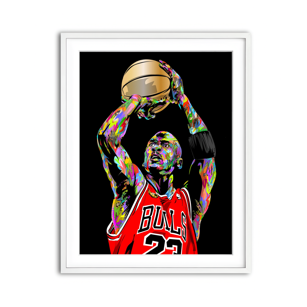 Framed Print 3x4 White