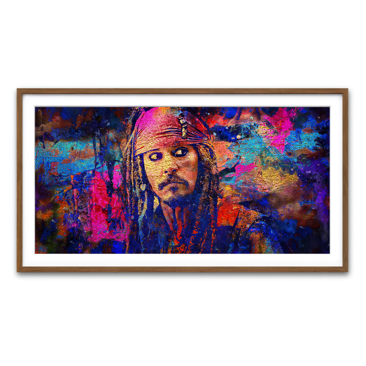 Framed Print 2x1 Walnut