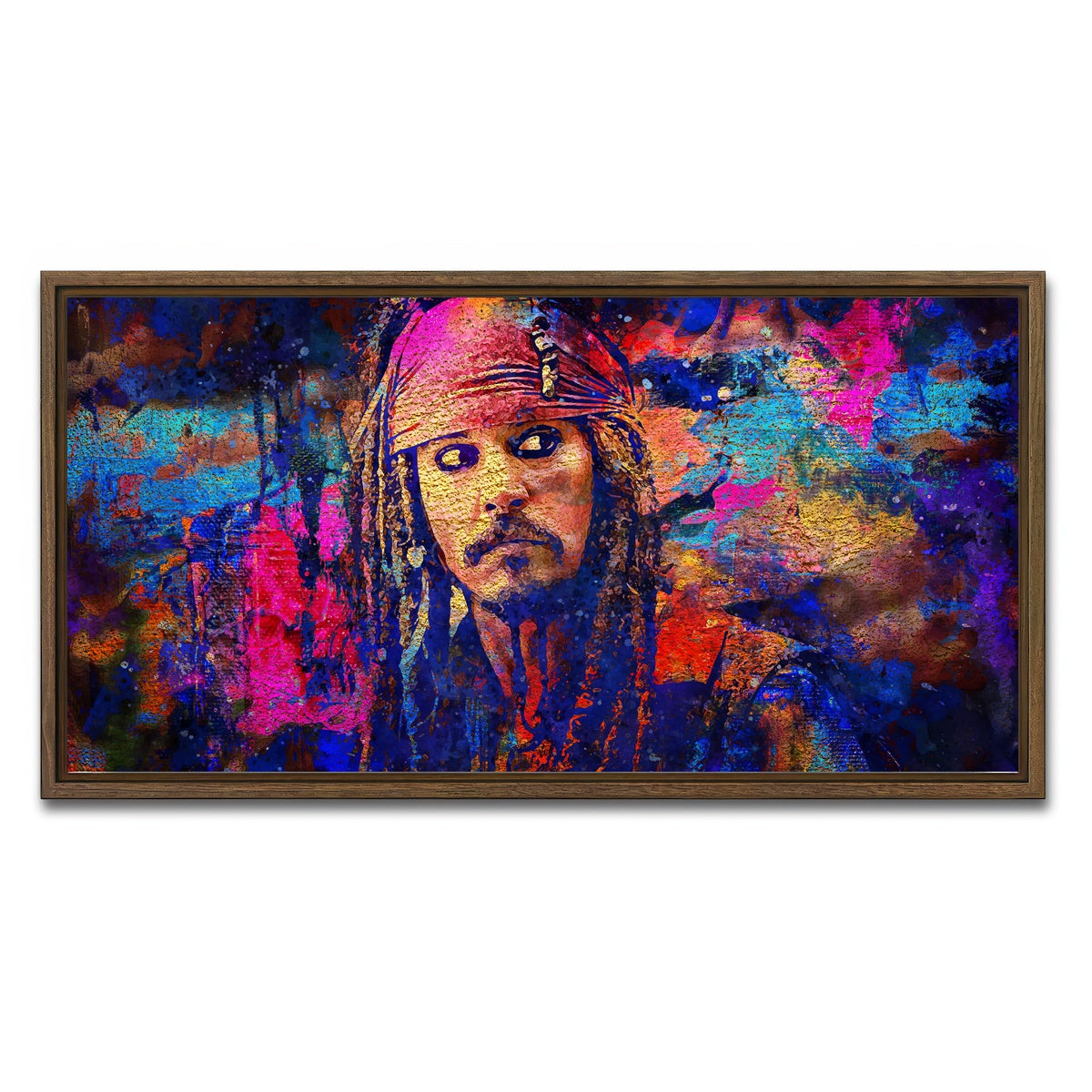 AUTO-MOCKUP WHITE | Jack Sparrow | 1 Piece | Walnut Framed Canvas | group=2x1