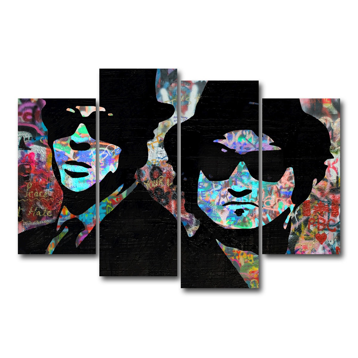 AUTO-MOCKUP WHITE | Jake & Elwood | 4 Piece | Gallery Wrap Canvas | group=4_short