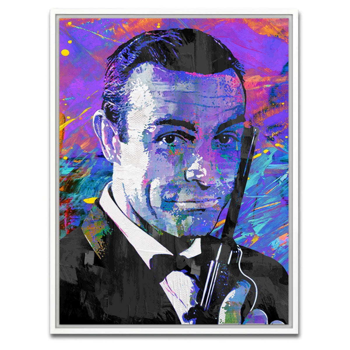 AUTO-MOCKUP WHITE | James Bond Original | 1 Piece | White Framed Canvas | group=3x4