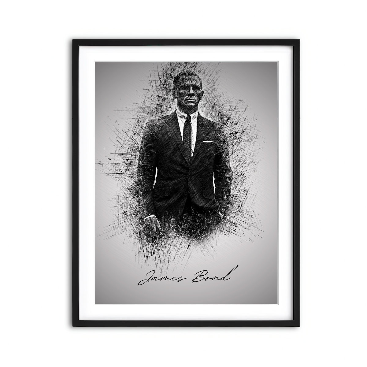Framed Print 3x4 Black