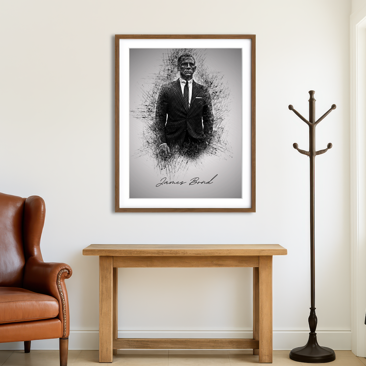 AUTO-MOCKUP ROOM | James Bond Wall Art