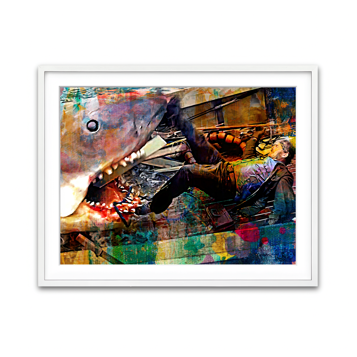 Framed Print 4x3 White