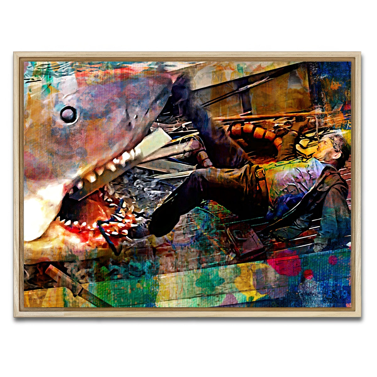 AUTO-MOCKUP WHITE | Jaws Quint | 1 Piece | Natural Framed Canvas | group=4x3