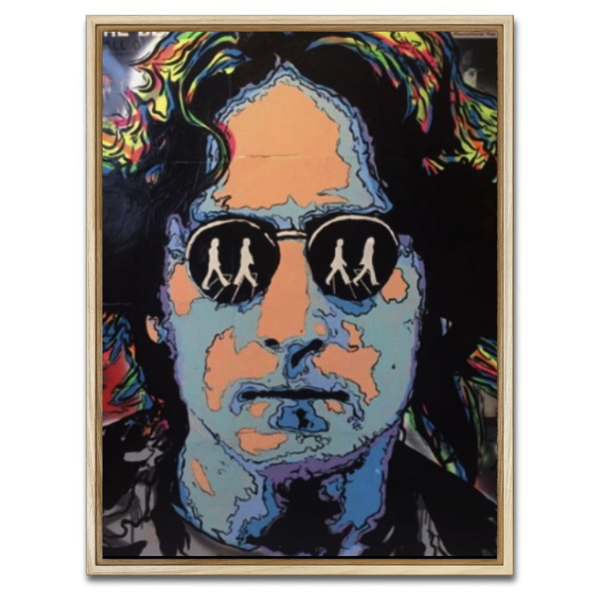 AUTO-MOCKUP WHITE | John Lennon | 1 Piece | Natural Framed Canvas | group=3x4