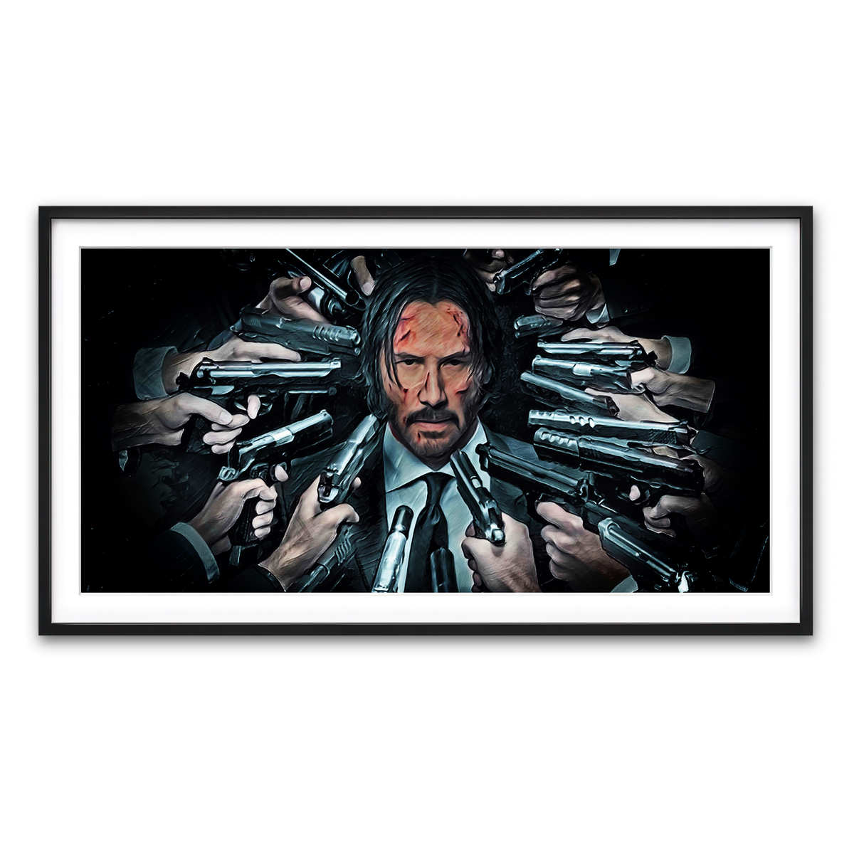 Framed Print 2x1 Black