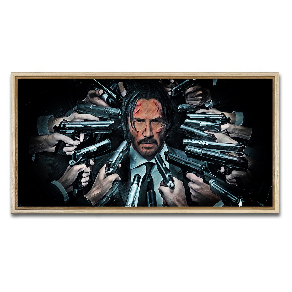 AUTO-MOCKUP WHITE | John Wick | 1 Piece | Natural Frame | group=2x1