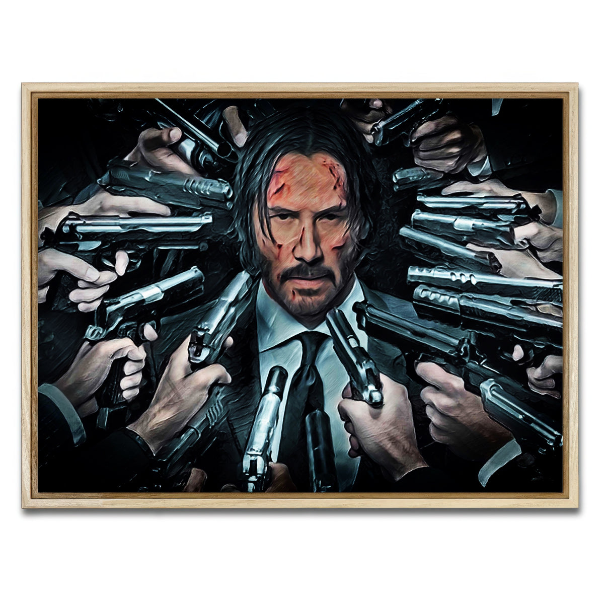 AUTO-MOCKUP WHITE | John Wick | 1 Piece | Natural Frame | group=4x3
