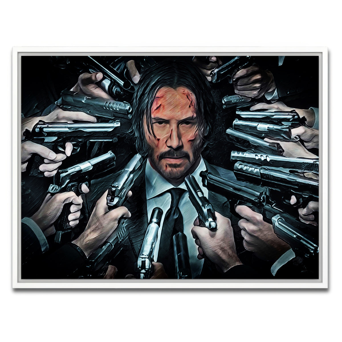 AUTO-MOCKUP WHITE | John Wick | 1 Piece | White Frame | group=4x3