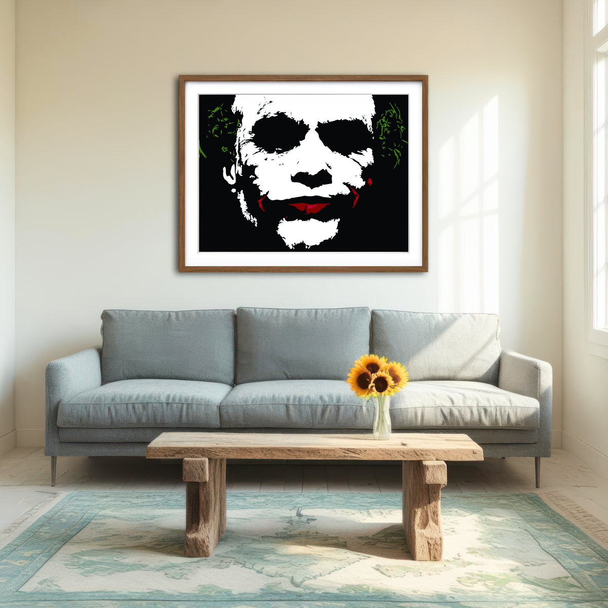 Joker Splatter Wall Art