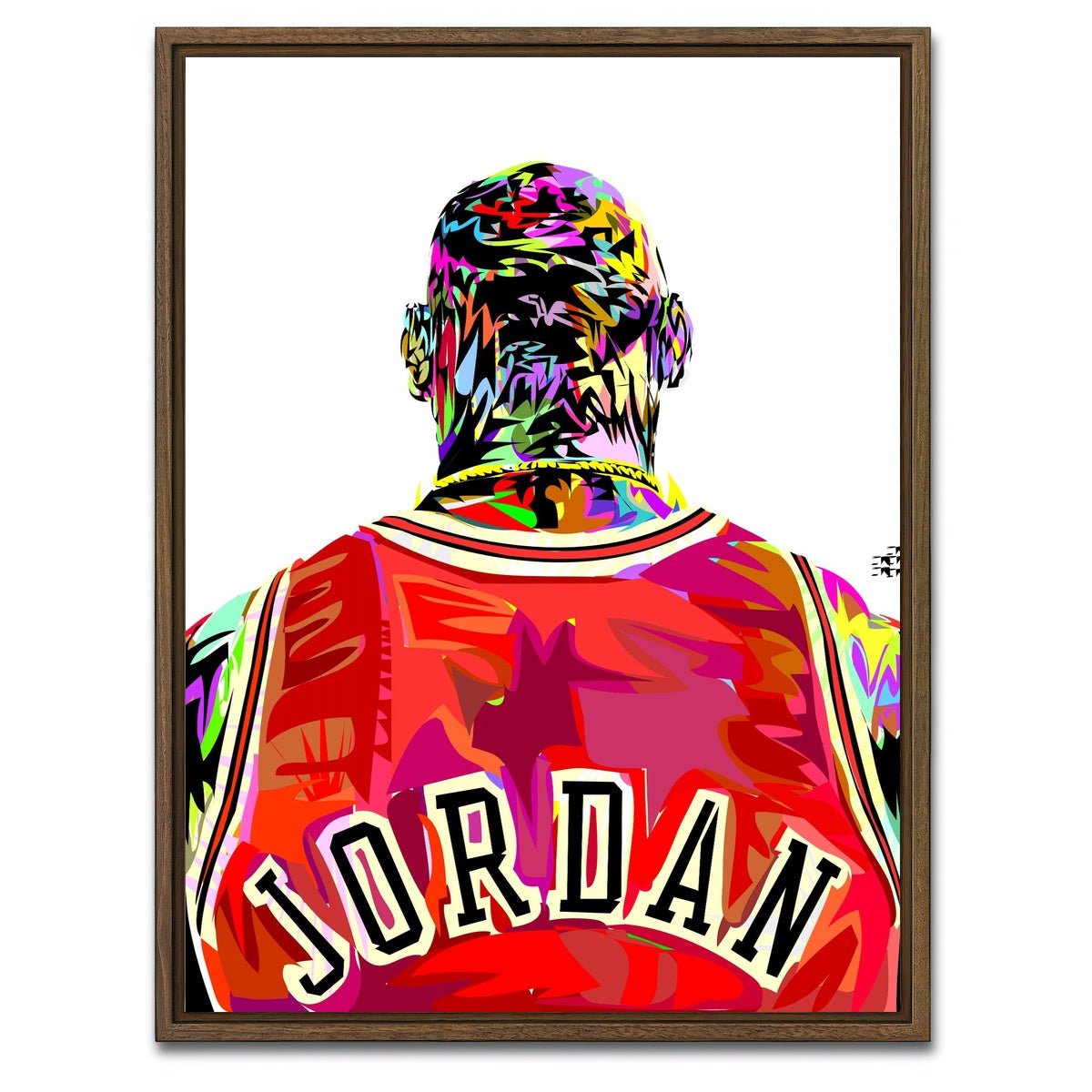 AUTO-MOCKUP WHITE | Jordan Back 2 | 1 Piece | Walnut Framed Canvas | group=3x4