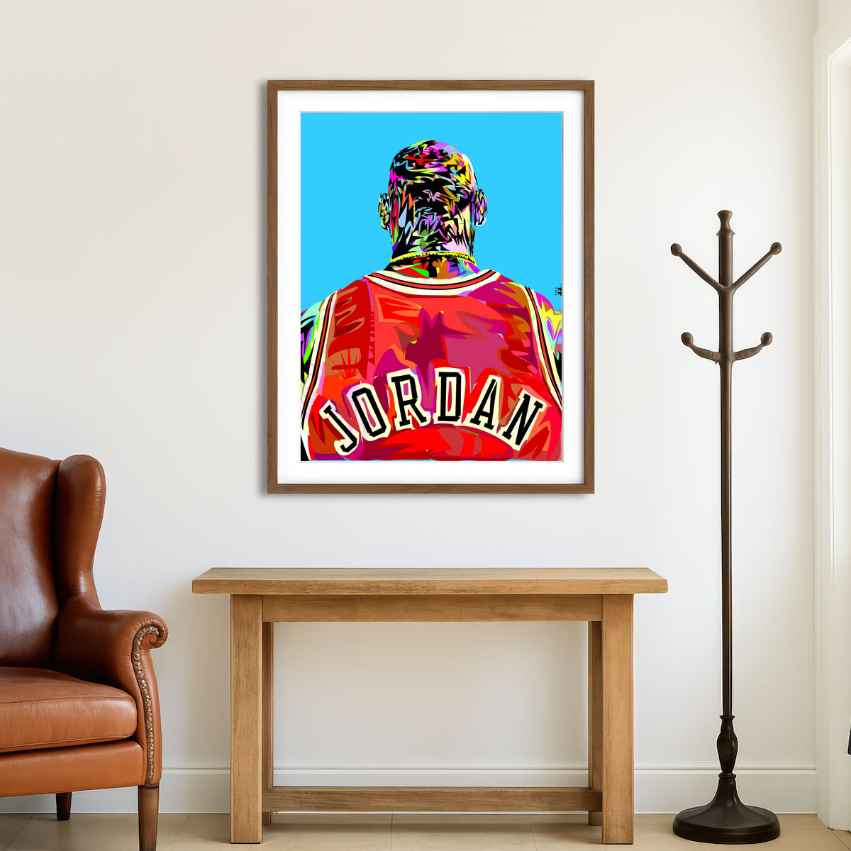 AUTO-MOCKUP ROOM | Jordan Back Wall Art