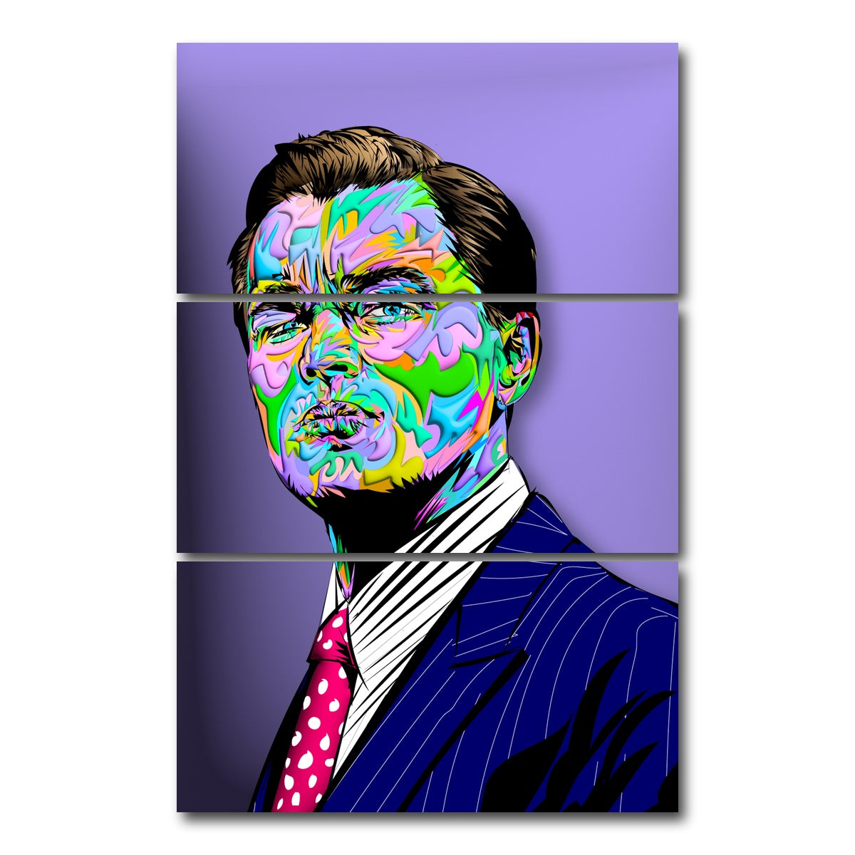 AUTO-MOCKUP WHITE | Jordan Belfort | 3 Piece | Gallery Wrap Canvas | group=12x24_stacked