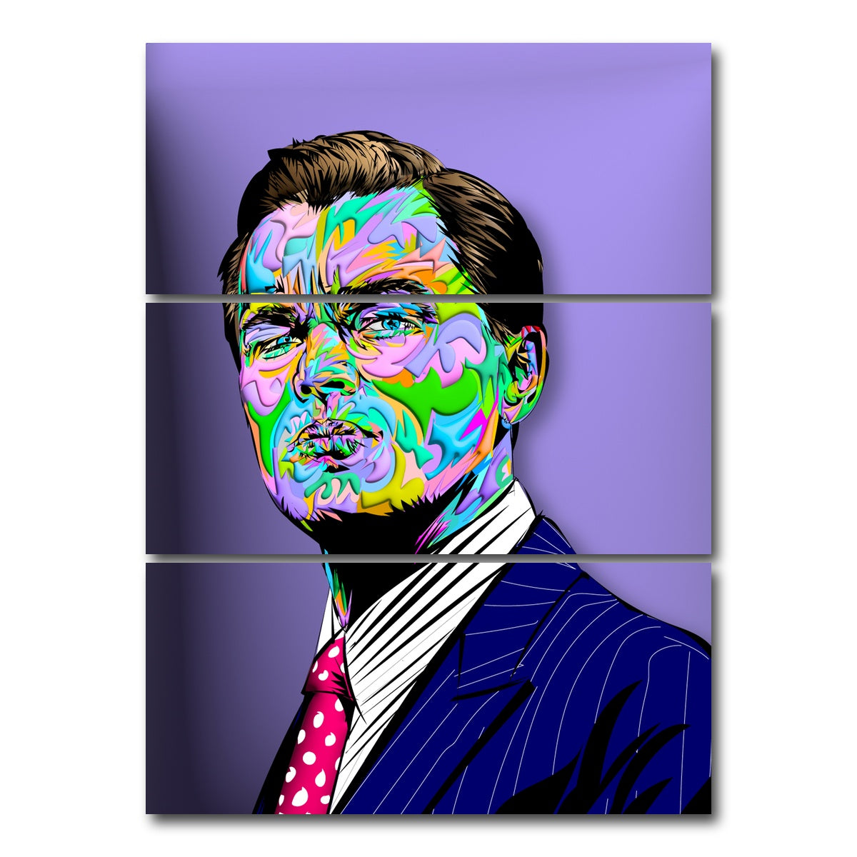 AUTO-MOCKUP WHITE | Jordan Belfort | 3 Piece | Gallery Wrap Canvas | group=8x18_stacked