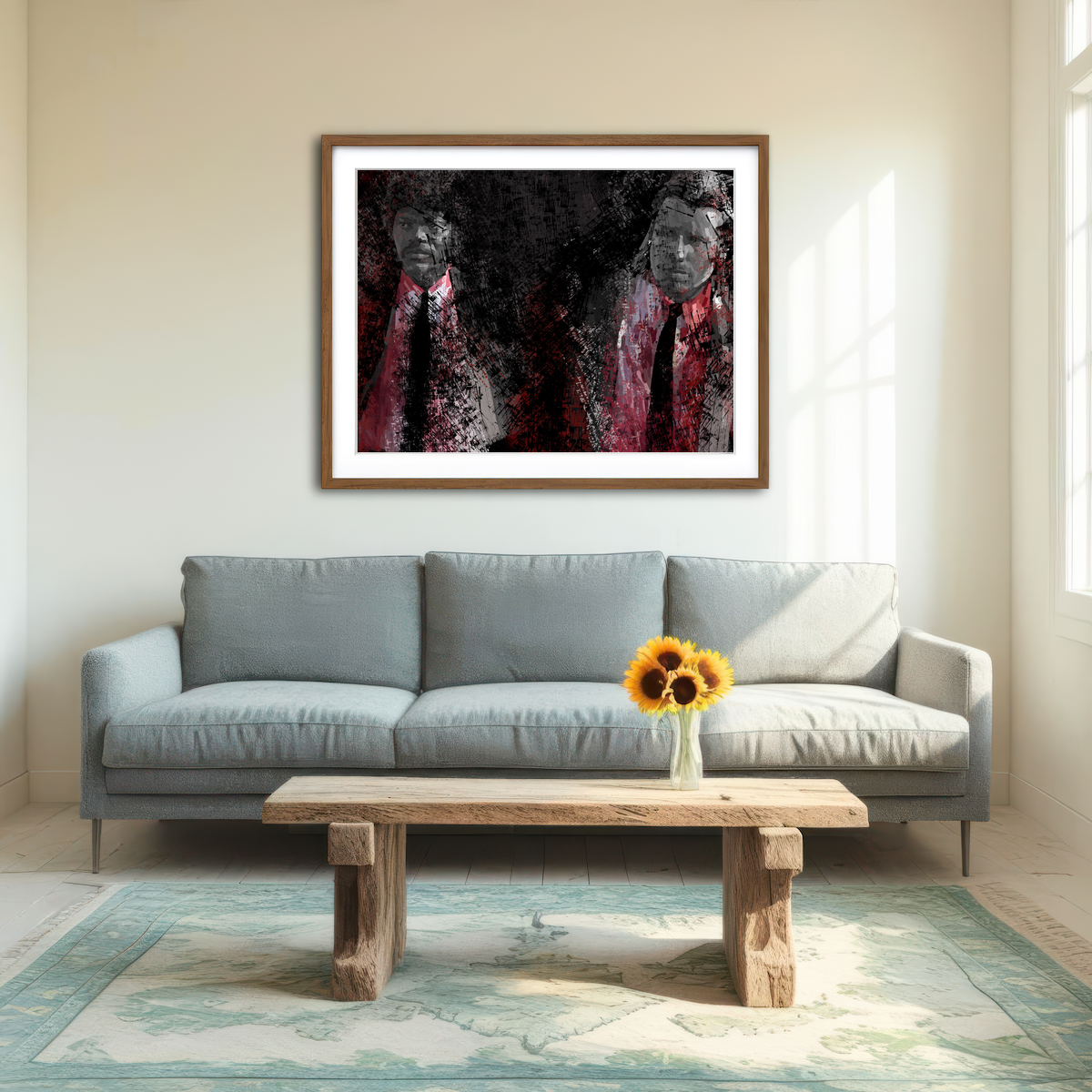 AUTO-MOCKUP ROOM | Jules And Vincent See Red Wall Art