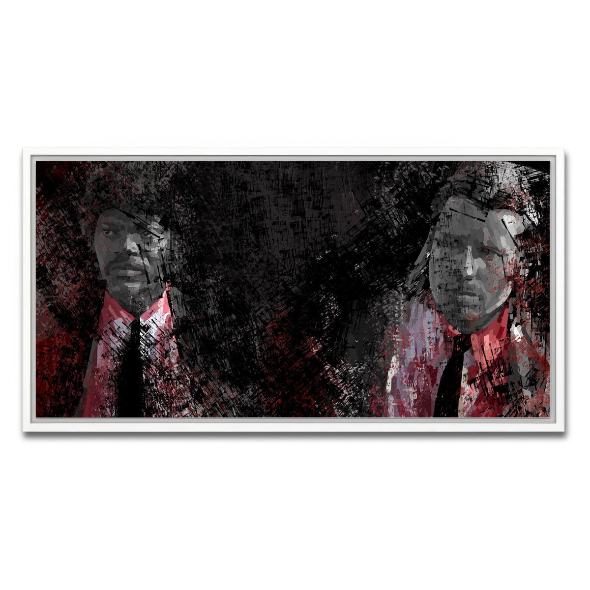 AUTO-MOCKUP WHITE | Jules and Vincent See Red | 1 Piece | White Framed Canvas | group=2x1