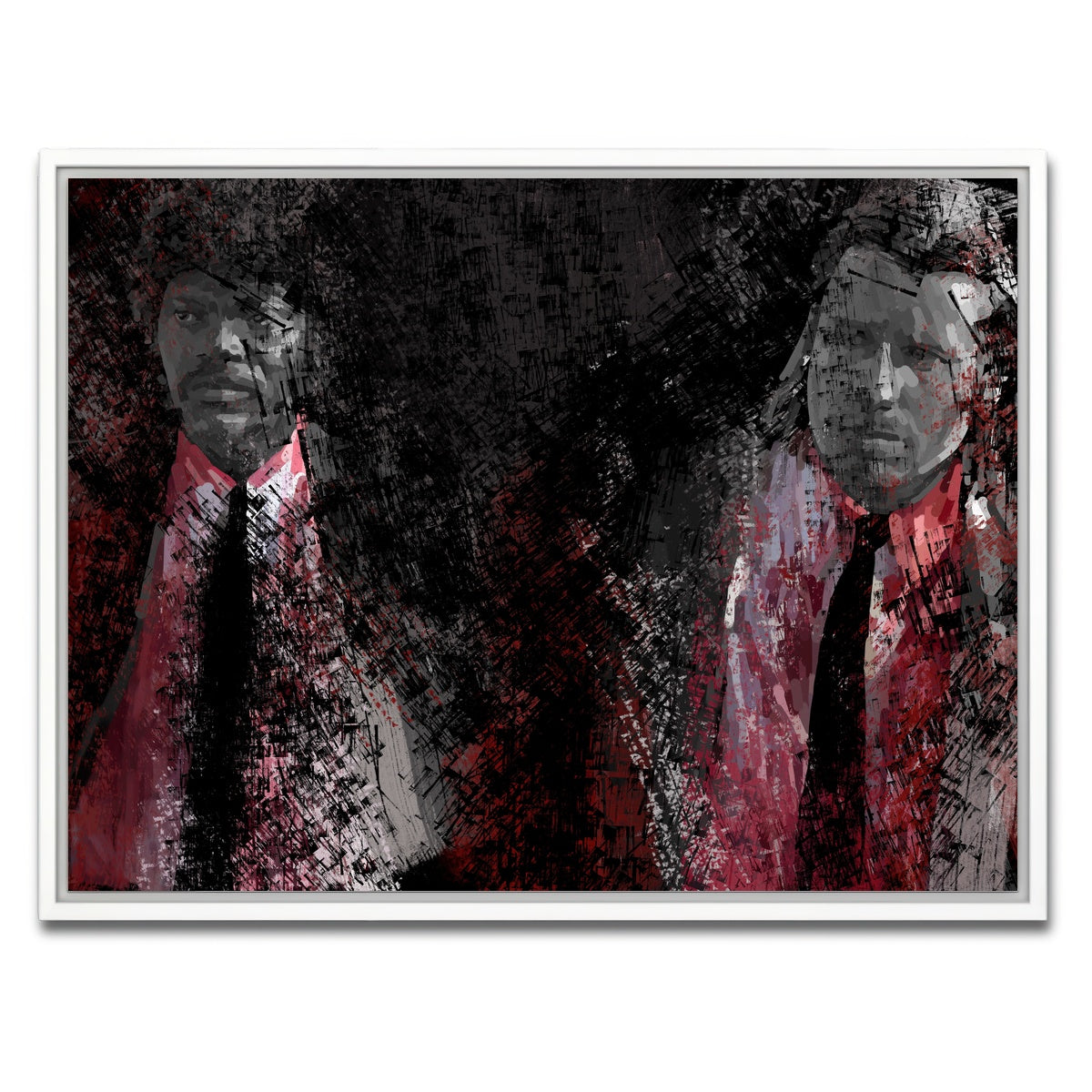 AUTO-MOCKUP WHITE | Jules and Vincent See Red | 1 Piece | White Framed Canvas | group=4x3