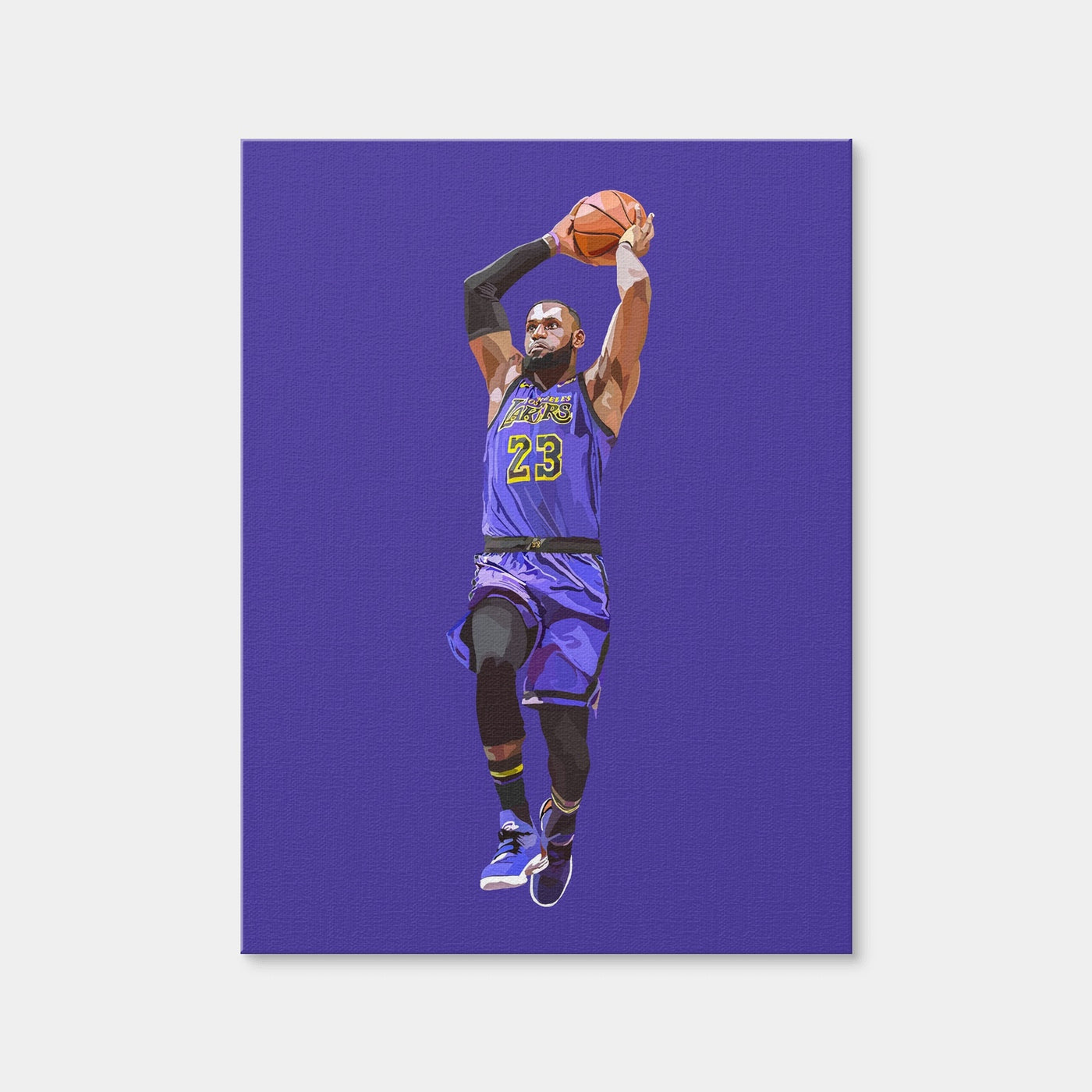 AUTO-MOCKUP WHITE | Jumping Lebron | 1 Piece | Gallery Wrap Canvas | group=3x4