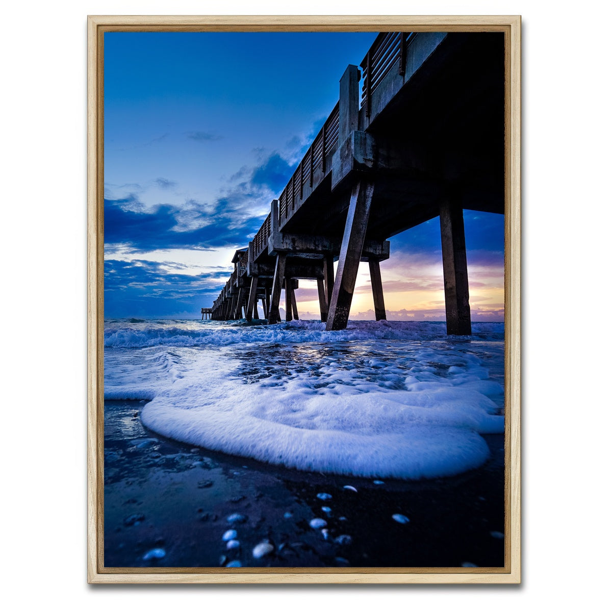 AUTO-MOCKUP WHITE | Juno Beach Pier | 1 Piece | Natural Framed Canvas | group=3x4
