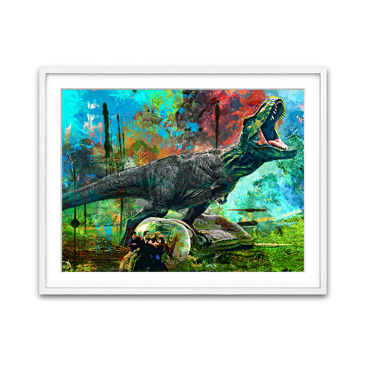 Framed Print 4x3 White