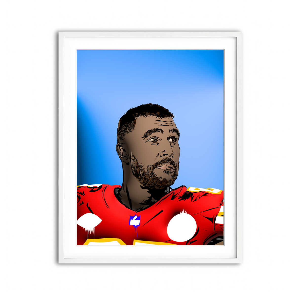 Framed Print 3x4 White