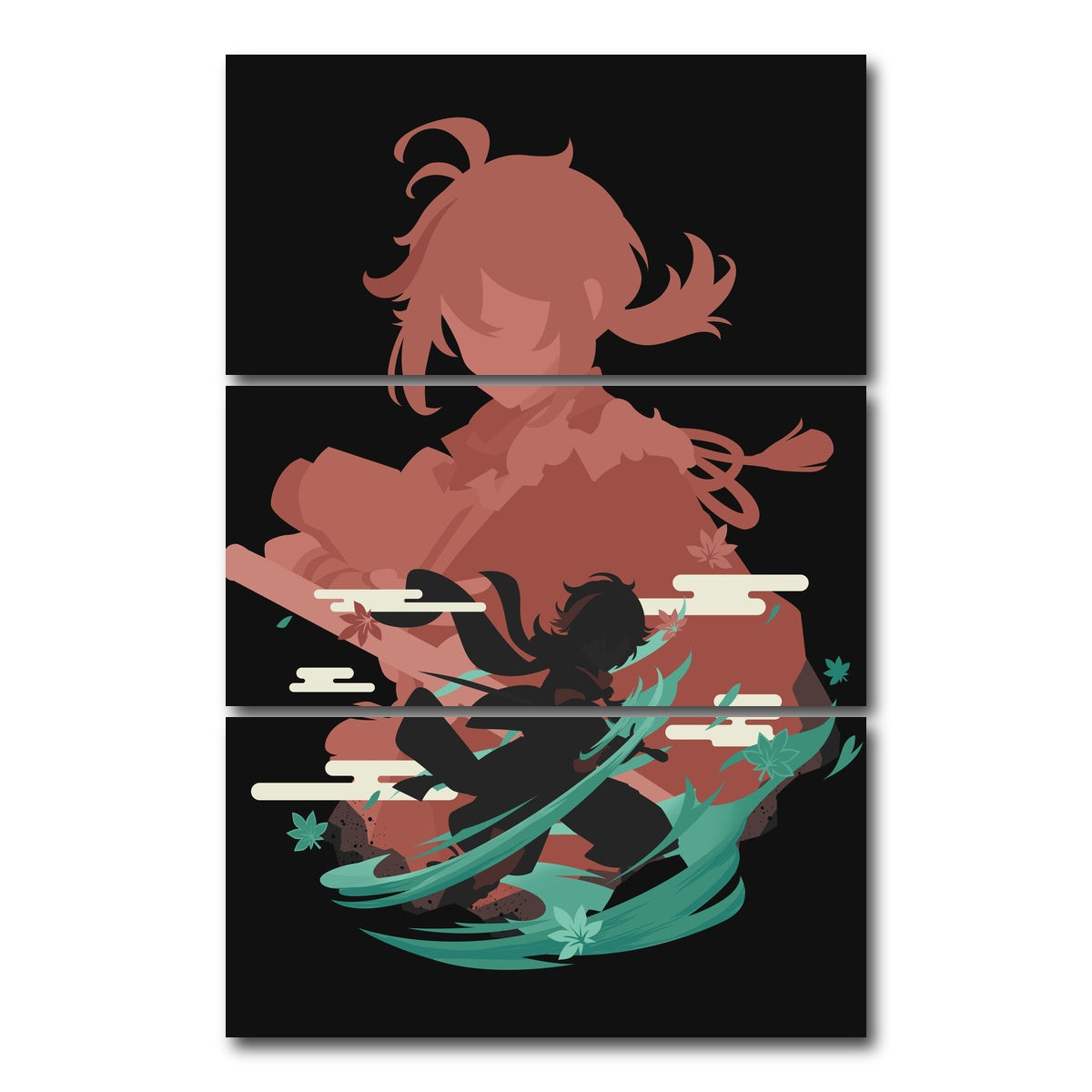 AUTO-MOCKUP WHITE | Kazuha | 3 Piece | Gallery Wrap Canvas | group=12x24_stacked