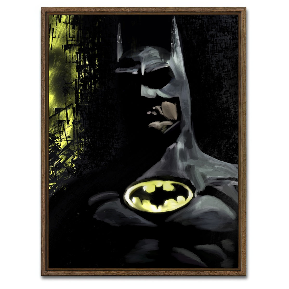 AUTO-MOCKUP WHITE | Keaton | 1 Piece | Walnut Framed Canvas | group=3x4