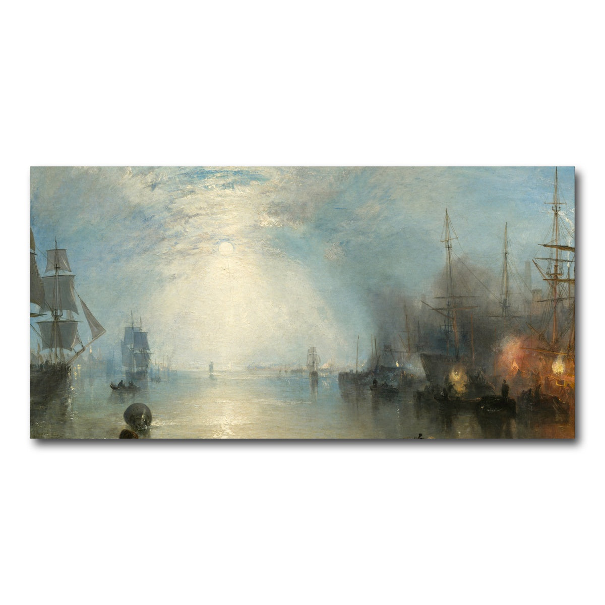 AUTO-MOCKUP WHITE | Keelmen Heaving in Coals by Moonlight | 1 Piece | Gallery Wrap Canvas | group=2x1