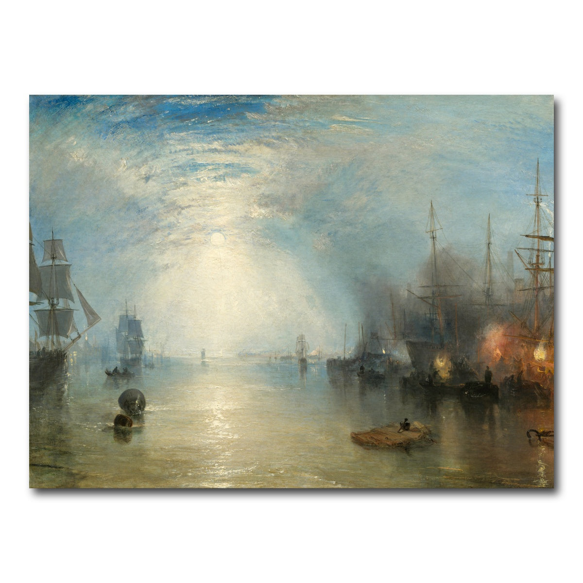 AUTO-MOCKUP WHITE | Keelmen Heaving in Coals by Moonlight | 1 Piece | Gallery Wrap Canvas | group=4x3
