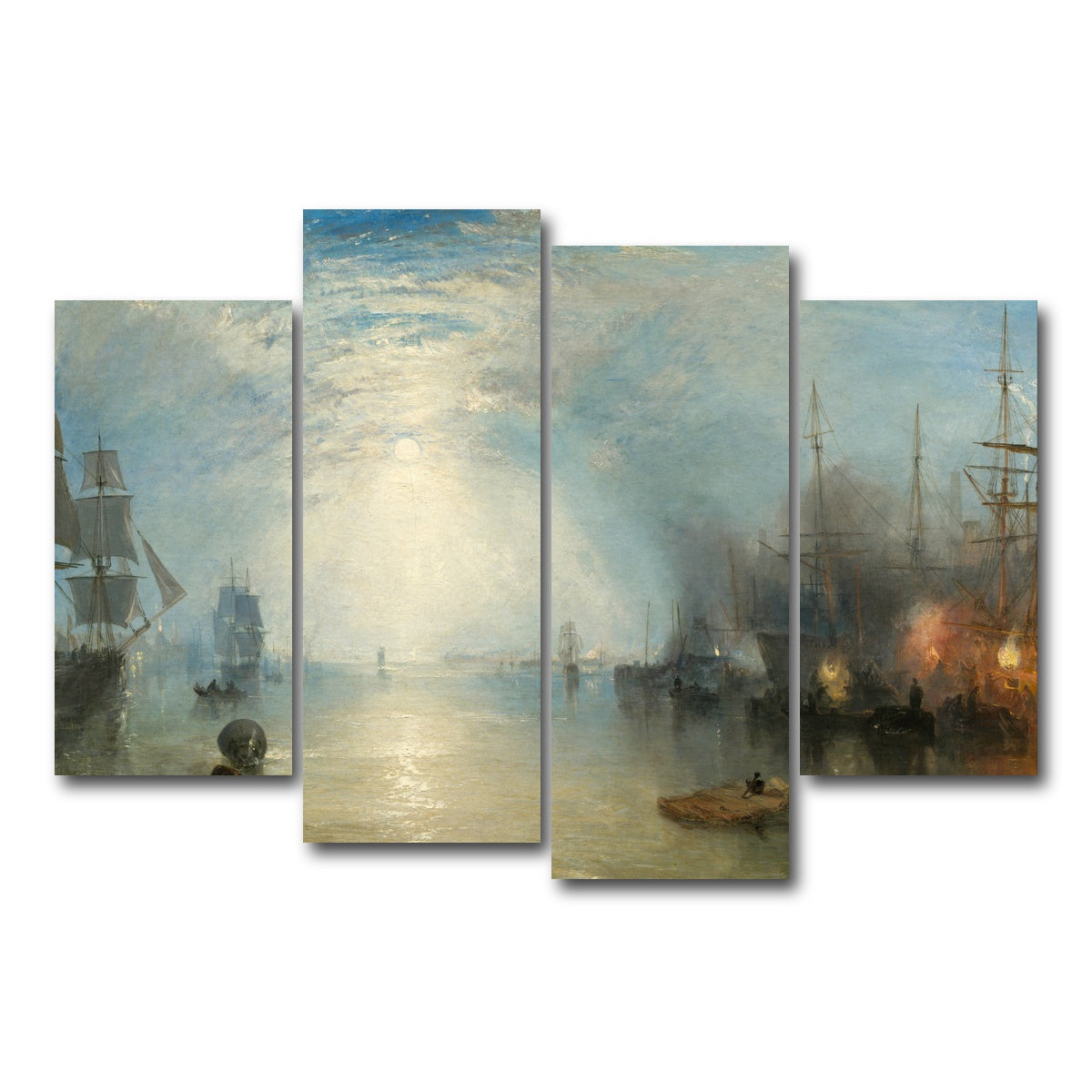 AUTO-MOCKUP WHITE | Keelmen Heaving in Coals by Moonlight | 4 Piece | Gallery Wrap Canvas | group=4_short