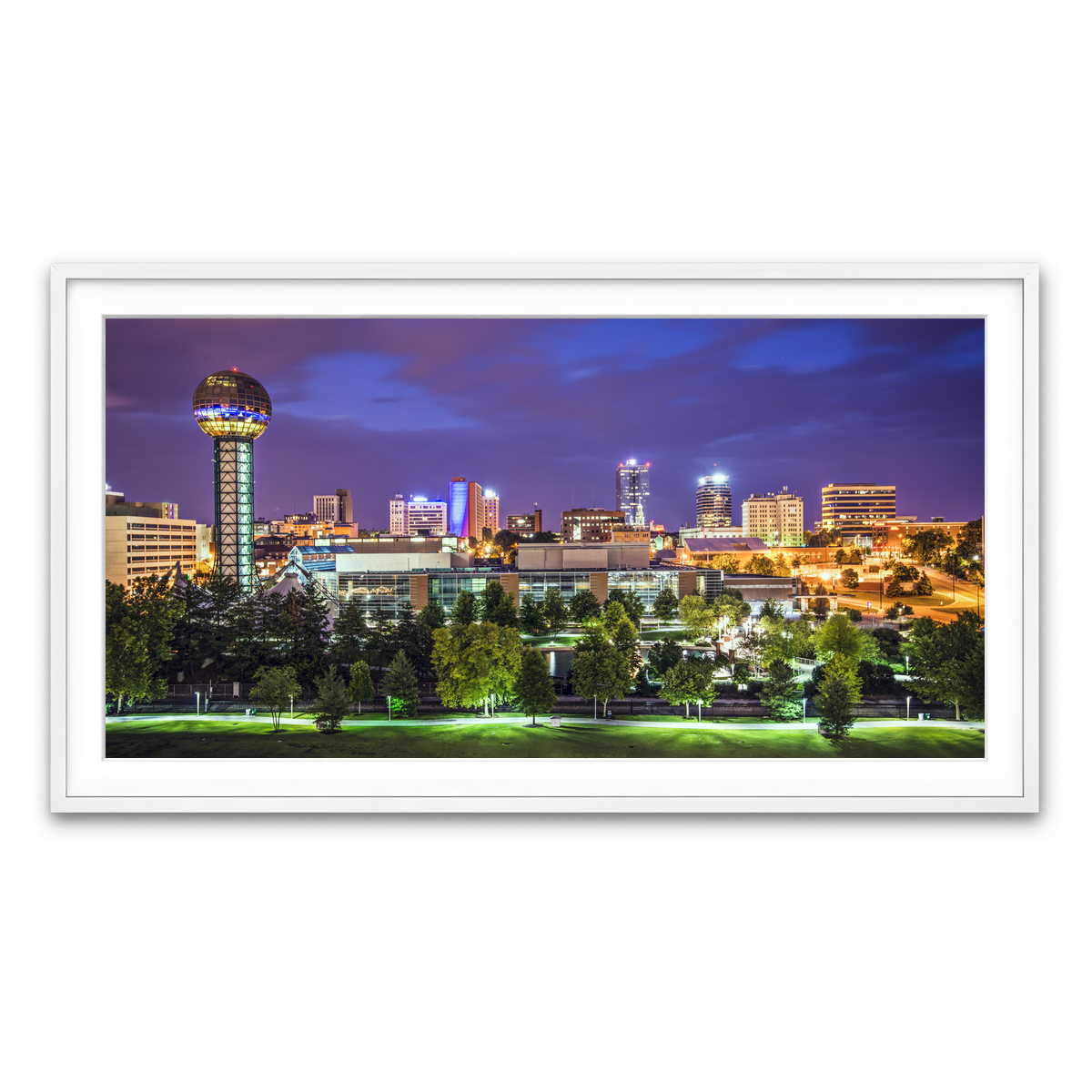 Framed Print 2x1 White