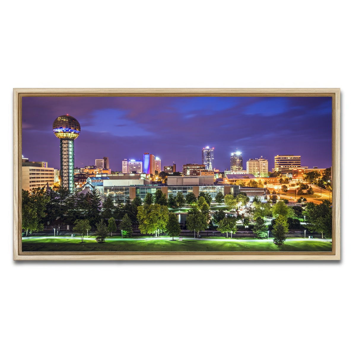 AUTO-MOCKUP WHITE | Knoxville Downtown | 1 Piece | Natural Framed Canvas | group=2x1