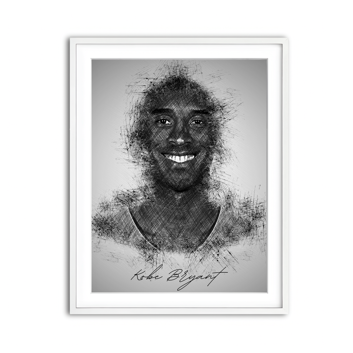 Framed Print 3x4 White