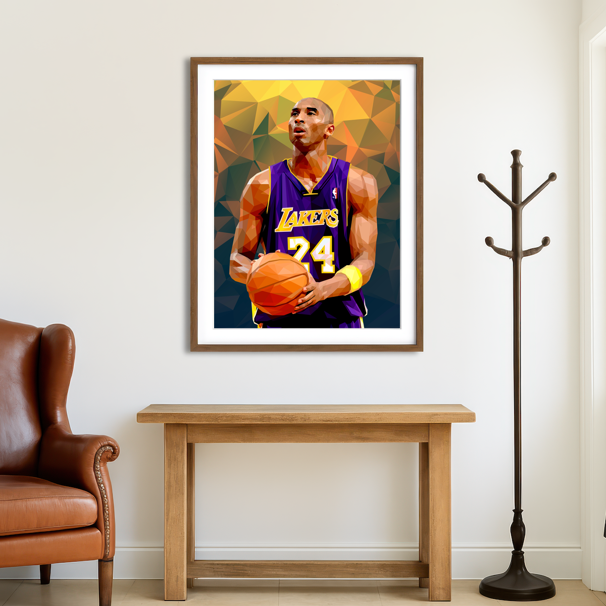 Kobe Orange Wall Art